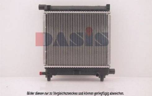 AKS Dasis 120960N - Radiator, engine cooling autospares.lv