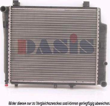 AKS Dasis 120900N - Radiator, engine cooling autospares.lv