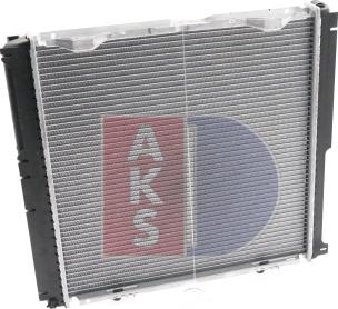 AKS Dasis 120450N - Radiator, engine cooling autospares.lv