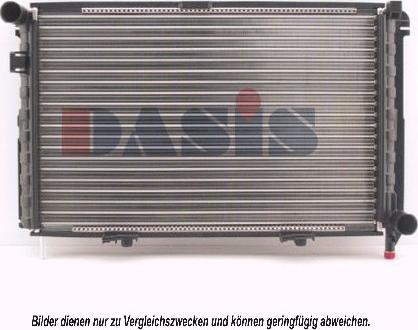 AKS Dasis 120400N - Radiator, engine cooling autospares.lv