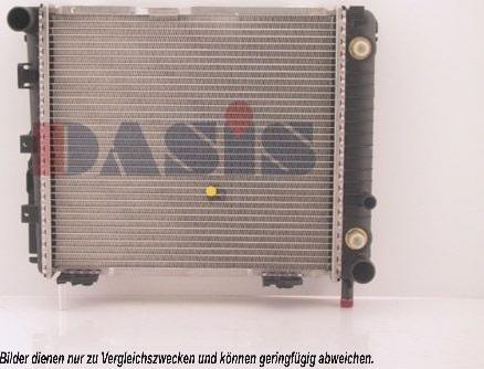 AKS Dasis 120540N - Radiator, engine cooling autospares.lv