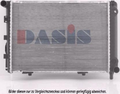 AKS Dasis 120510N - Radiator, engine cooling autospares.lv