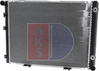 AKS Dasis 120055N - Radiator, engine cooling autospares.lv