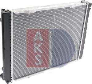 AKS Dasis 120055N - Radiator, engine cooling autospares.lv