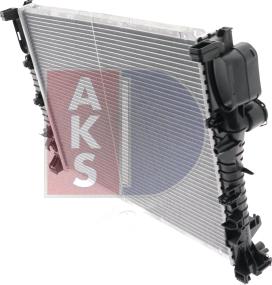 AKS Dasis 120009N - Radiator, engine cooling autospares.lv