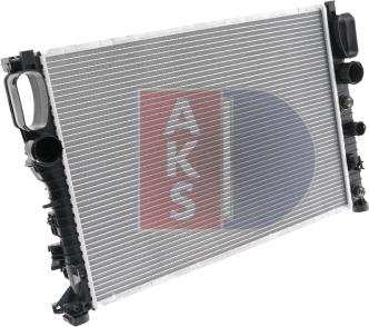 AKS Dasis 120009N - Radiator, engine cooling autospares.lv