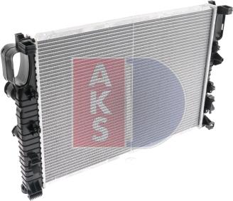 AKS Dasis 120009N - Radiator, engine cooling autospares.lv