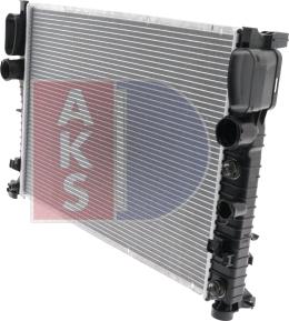 AKS Dasis 120009N - Radiator, engine cooling autospares.lv