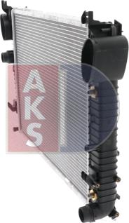 AKS Dasis 120006N - Radiator, engine cooling autospares.lv