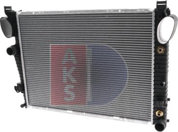 AKS Dasis 120006N - Radiator, engine cooling autospares.lv