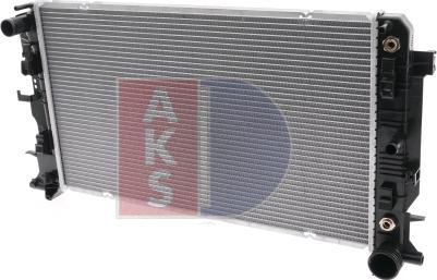 AKS Dasis 120001N - Radiator, engine cooling autospares.lv