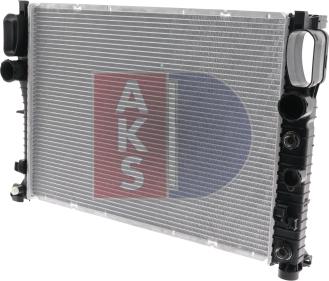 AKS Dasis 120008N - Radiator, engine cooling autospares.lv