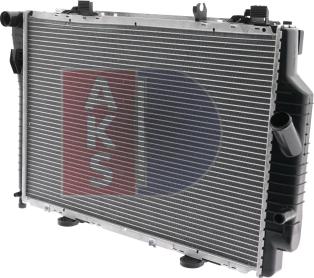 AKS Dasis 120016N - Radiator, engine cooling autospares.lv