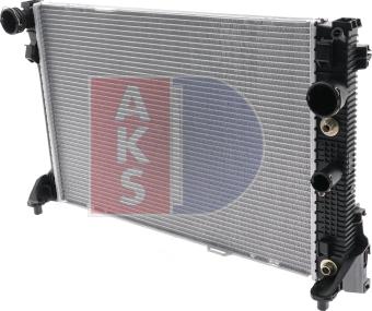 AKS Dasis 120017N - Radiator, engine cooling autospares.lv