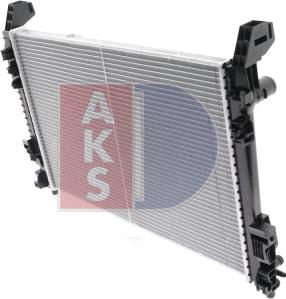 AKS Dasis 120074N - Radiator, engine cooling autospares.lv