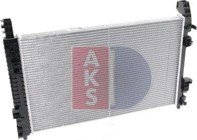 AKS Dasis 120074N - Radiator, engine cooling autospares.lv