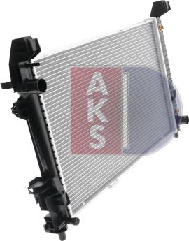 AKS Dasis 120074N - Radiator, engine cooling autospares.lv