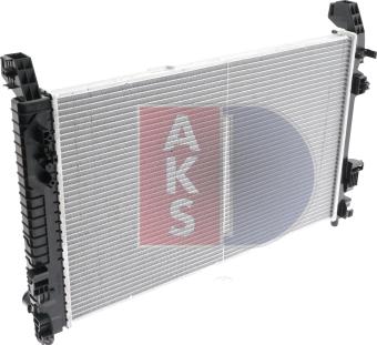 AKS Dasis 120074N - Radiator, engine cooling autospares.lv