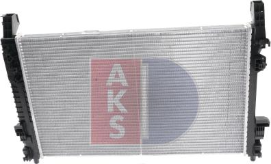 AKS Dasis 120074N - Radiator, engine cooling autospares.lv