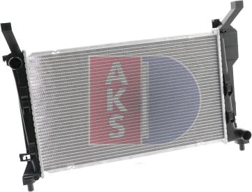 AKS Dasis 120076N - Radiator, engine cooling autospares.lv