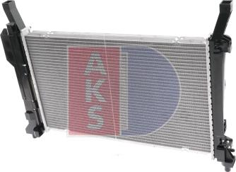 AKS Dasis 120076N - Radiator, engine cooling autospares.lv