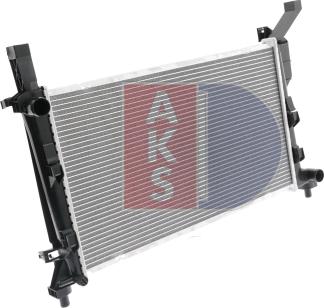 AKS Dasis 120076N - Radiator, engine cooling autospares.lv