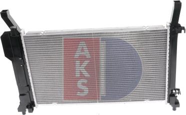 AKS Dasis 120076N - Radiator, engine cooling autospares.lv