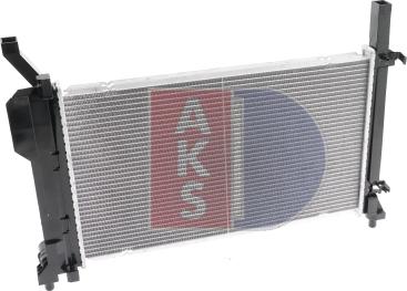 AKS Dasis 120076N - Radiator, engine cooling autospares.lv