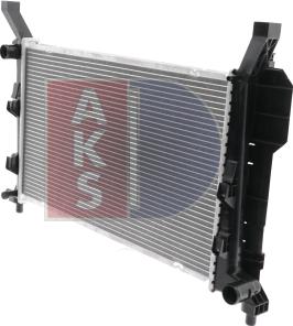 AKS Dasis 120076N - Radiator, engine cooling autospares.lv