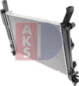 AKS Dasis 120076N - Radiator, engine cooling autospares.lv