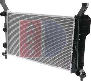 AKS Dasis 120076N - Radiator, engine cooling autospares.lv