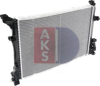 AKS Dasis 120114N - Radiator, engine cooling autospares.lv