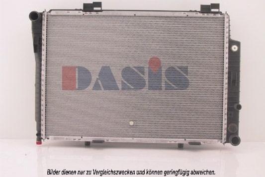 AKS Dasis 120780N - Radiator, engine cooling autospares.lv