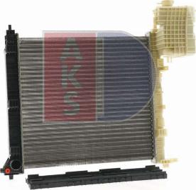 AKS Dasis 121950N - Radiator, engine cooling autospares.lv