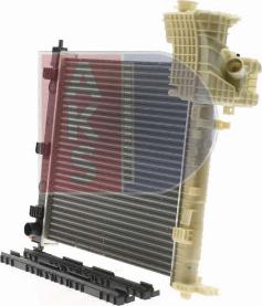 AKS Dasis 121950N - Radiator, engine cooling autospares.lv