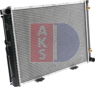 AKS Dasis 121580N - Radiator, engine cooling autospares.lv