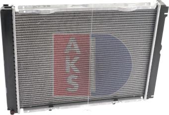 AKS Dasis 121580N - Radiator, engine cooling autospares.lv