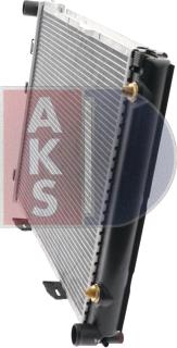 AKS Dasis 121580N - Radiator, engine cooling autospares.lv