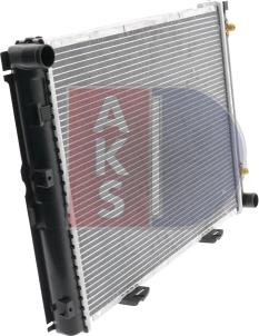 AKS Dasis 121580N - Radiator, engine cooling autospares.lv