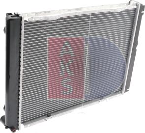 AKS Dasis 121580N - Radiator, engine cooling autospares.lv