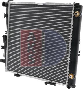 AKS Dasis 121640N - Radiator, engine cooling autospares.lv