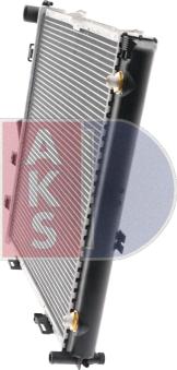 AKS Dasis 121640N - Radiator, engine cooling autospares.lv