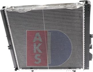 AKS Dasis 121640N - Radiator, engine cooling autospares.lv