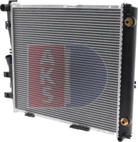 AKS Dasis 121650N - Radiator, engine cooling autospares.lv