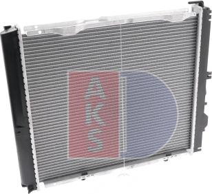 AKS Dasis 121650N - Radiator, engine cooling autospares.lv