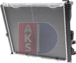 AKS Dasis 121650N - Radiator, engine cooling autospares.lv