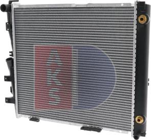 AKS Dasis 121650N - Radiator, engine cooling autospares.lv