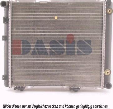 AKS Dasis 121600N - Radiator, engine cooling autospares.lv