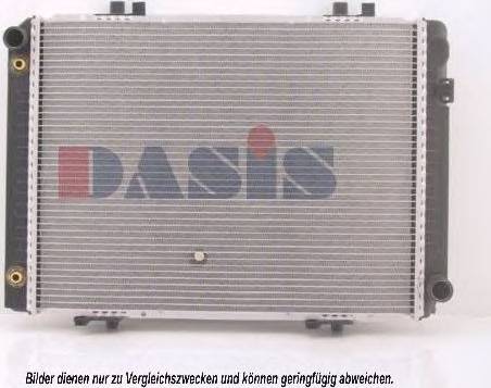 AKS Dasis 121620T - Radiator, engine cooling autospares.lv