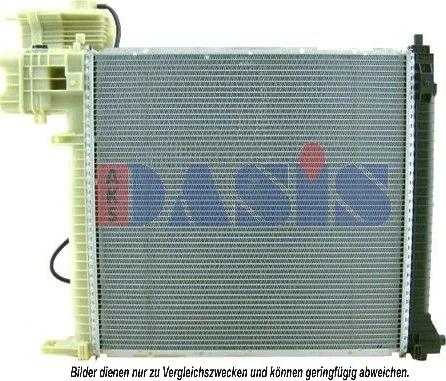 AKS Dasis 121070N - Radiator, engine cooling autospares.lv